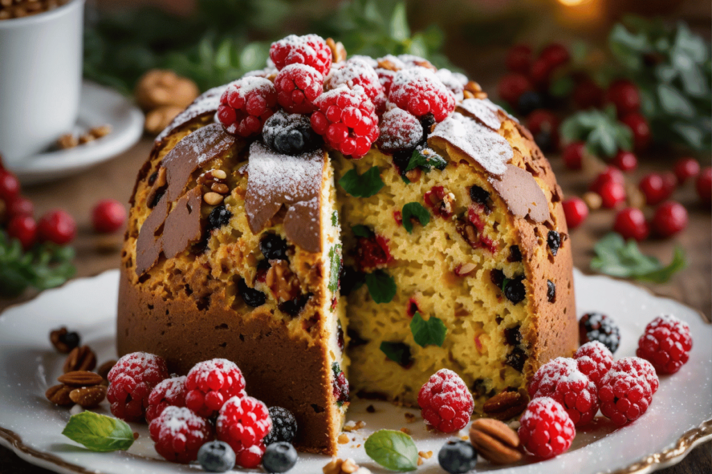 Discover the joy of baking Panettone with Red and Green Berries - a perfect blend of traditional Italian flavors and festive cheer