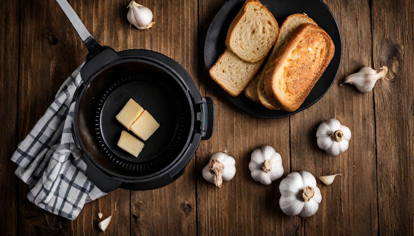 Air Fryer Garlic Toast,Crispy Garlic Bread Recipe,Air Fried Garlic Bread,Easy Garlic Bread Air Fryer Method